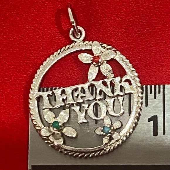 Silver Pendant – Thank you - Picture 5 of 5